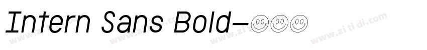 Intern Sans Bold字体转换 Intern Sans Bold字体转换